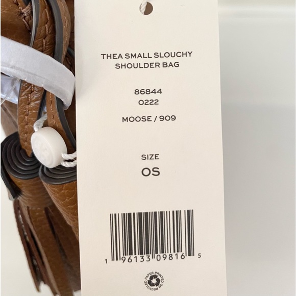 🎊🤎NEW🤎Tory Burch Thea small slouchy shoulder bag/hand carrying bag/leather - Picture 10 of 11